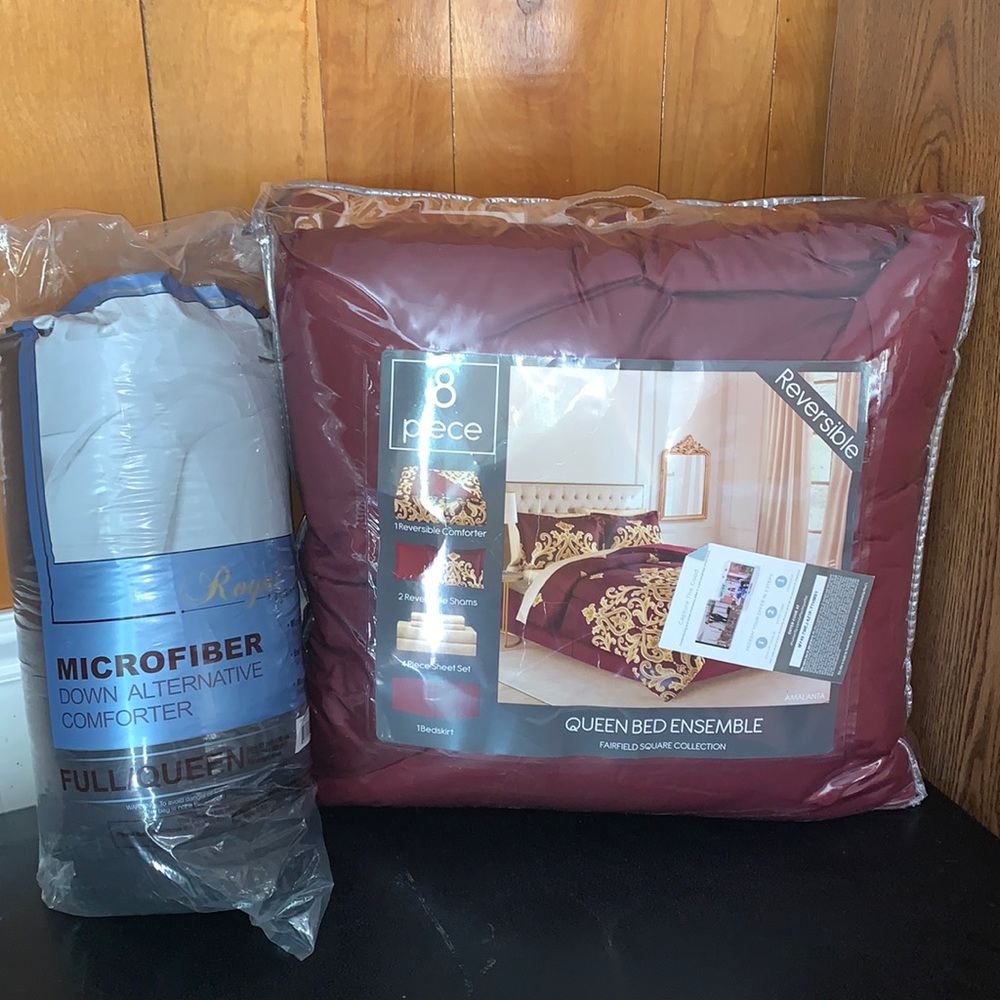 Brand new Full/queen bed comforters